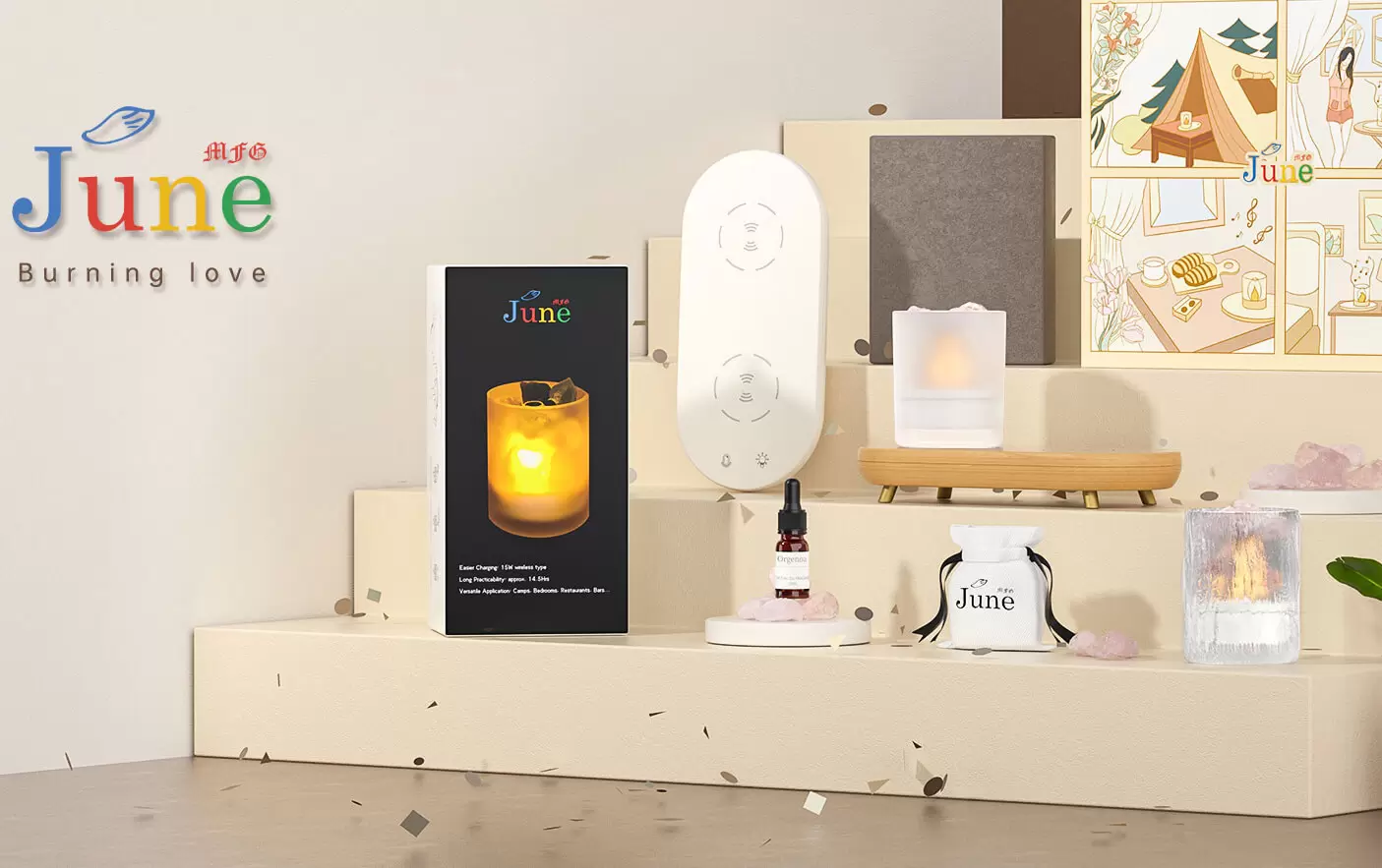l&acirc;mpada aquecedora de velas